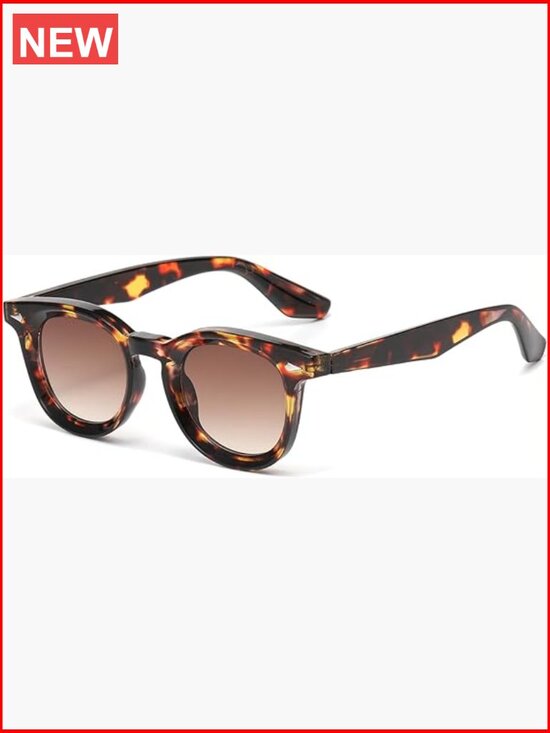 Round Sunglasses UV400 Protection Plastic Frame Unisex